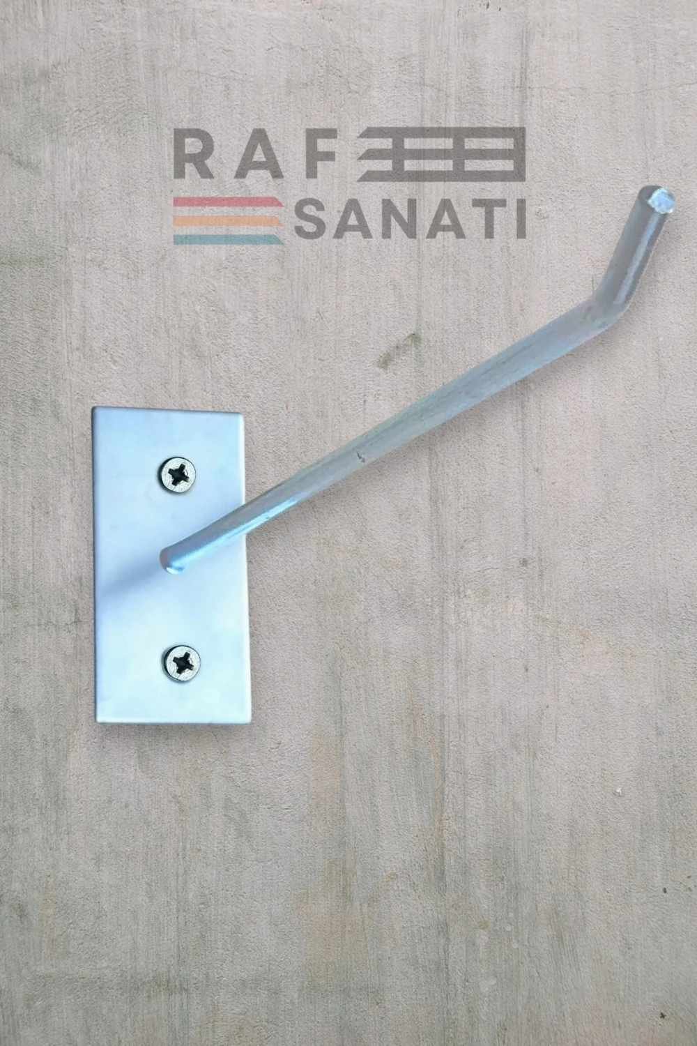 15 cm Duvar Kancası 50 Adet Duvar ve Suntaya Monte Askı Vidalı Kanca Raf Kancası Raf Askısı Aksesuar Tel