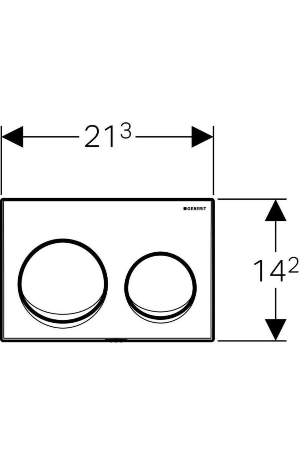 Alpha20 Kumanda Paneli, Mat Krom, Çift Basmalı - 115.040.46.5