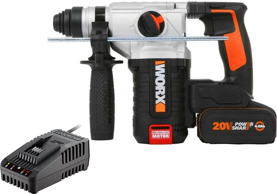 WX380.9C 20VOLT 2.0AH. 2.2j Li-Ion Tek Akülü Şarjlı Profesyonel Sds- Pnömatik Kırıcı/delici