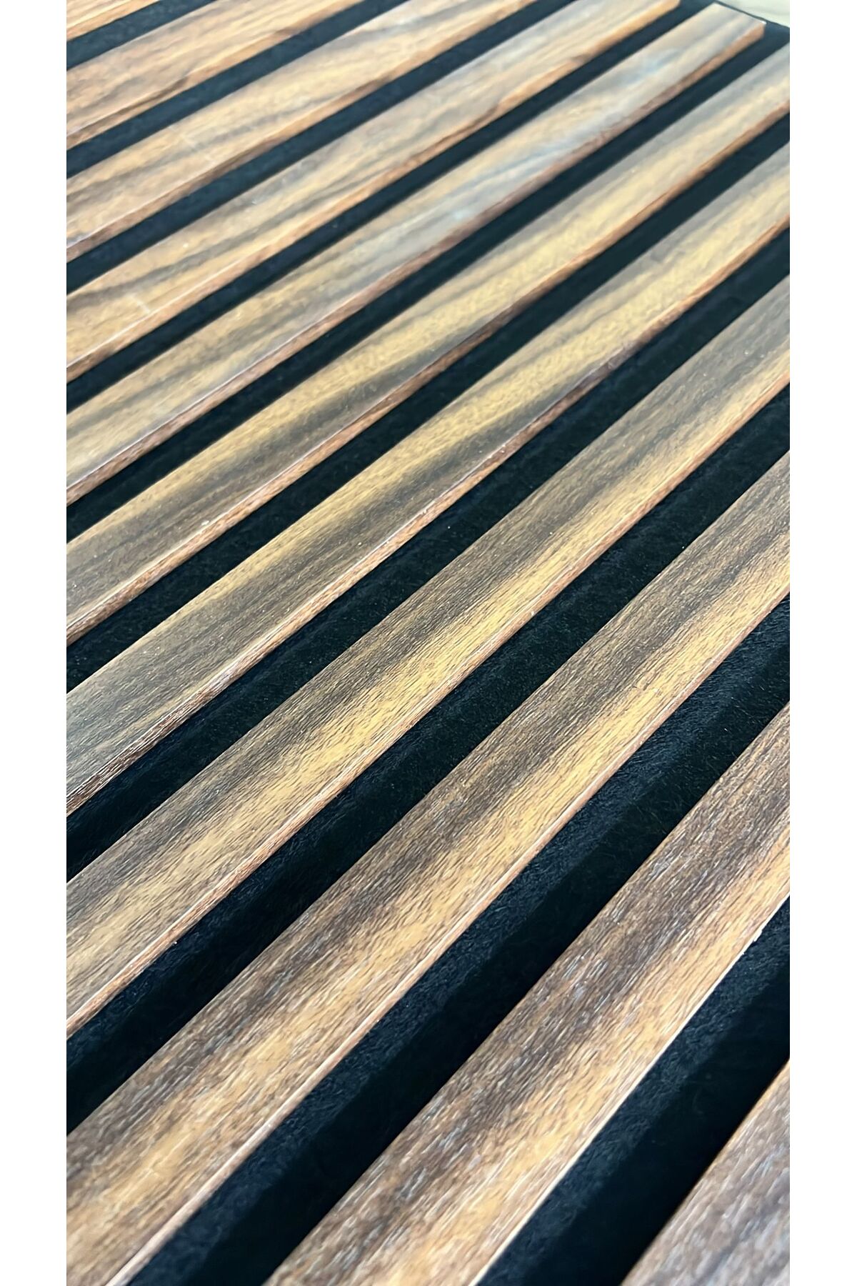 50x50cm 1 Adet Dekoratif Akustik Panel 3mm Keçe Ve 8mm Mdflam Salon Ofis Duvar Çıtası Paneli Kula