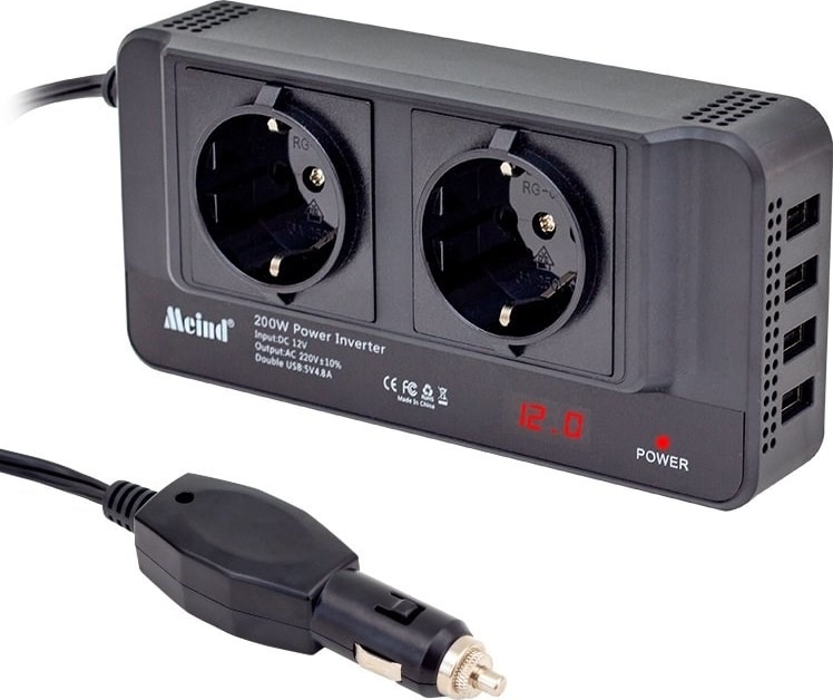 19827 200 Watt DC12V-AC220V Çakmaktan Power Inverter