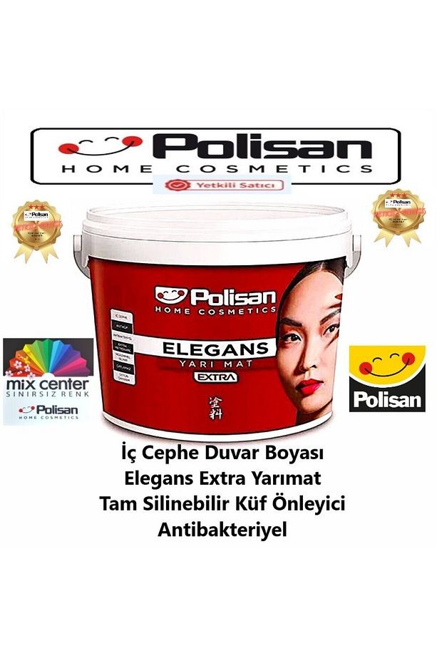 -Elegans -Silinebilir -Küf Önleyici -Antibakteriyel-İç Cephe Duvar Boyası