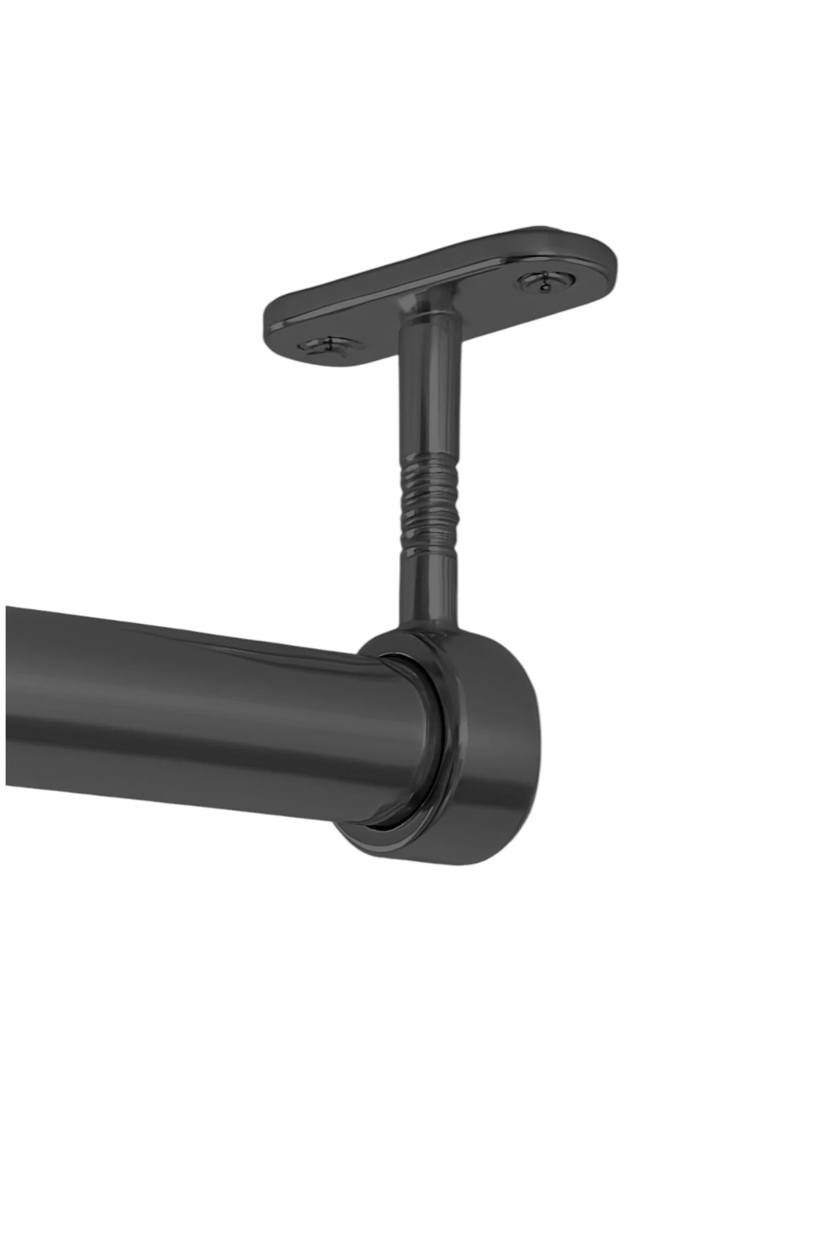 Dolap Askı Borusu Yuvarlak Siyah ( 30 cm )