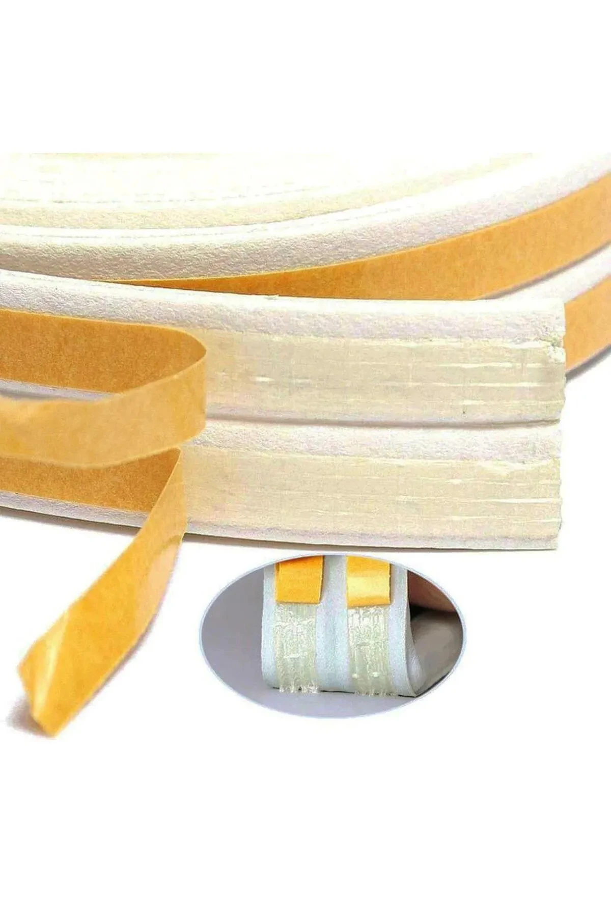 Kapı Pencere Bandı 4x2=8 Mt Su Geçirmez İzolasyon Fitili Ses Soğuk Isı Yalıtım Bandı (BEYAZ)