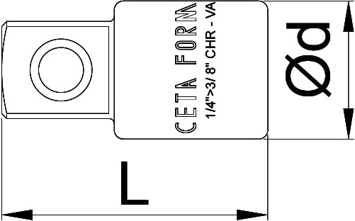 C01-92 1/4’’ Lokma Adaptörü D: 1/4" E: 3/8"