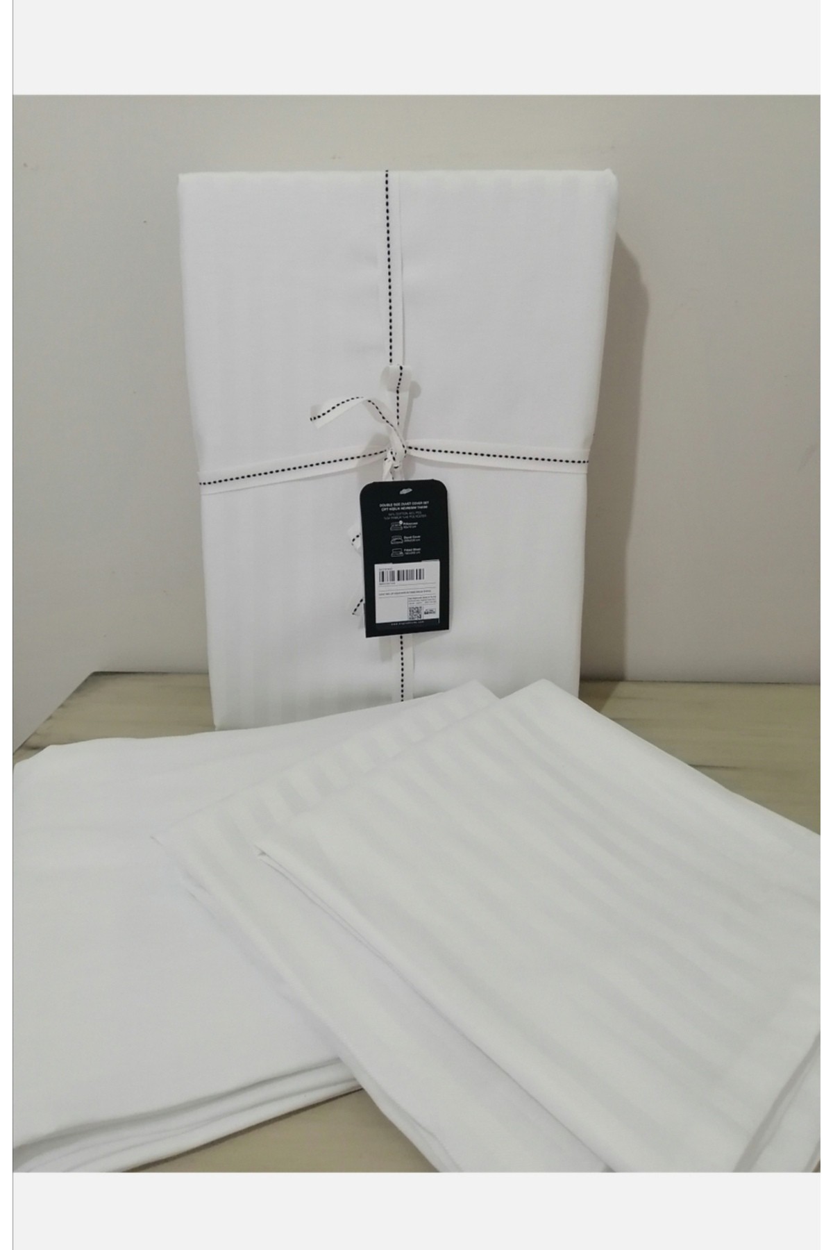 Classy Twill Çift Kişilik Nevresim Takımı 200x220 cm Beyaz
