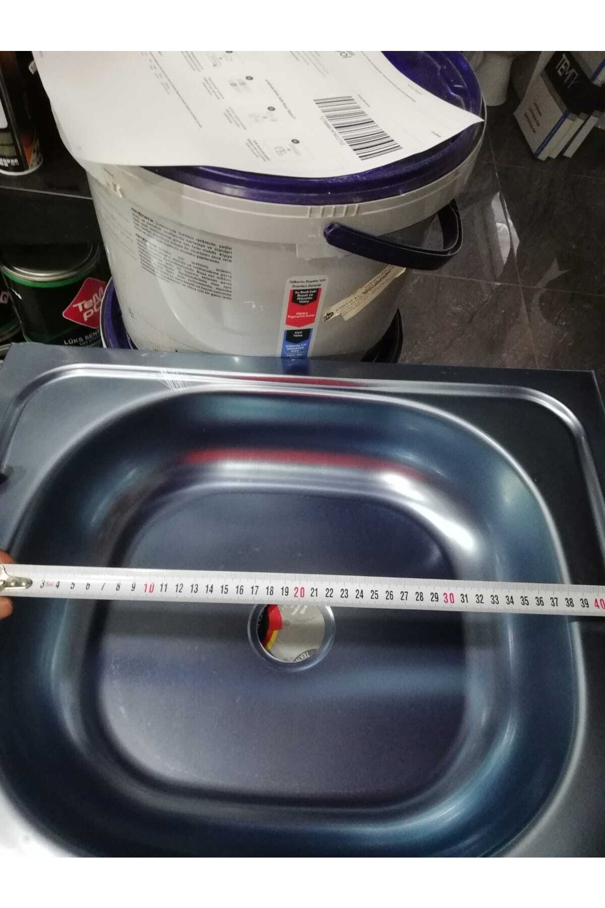 40x50 Cm Paslanmaz Krom Evye (İNCE KROM) ( Daire Içi Mutfak Tezgahlarına Uyumlu Değildir.)