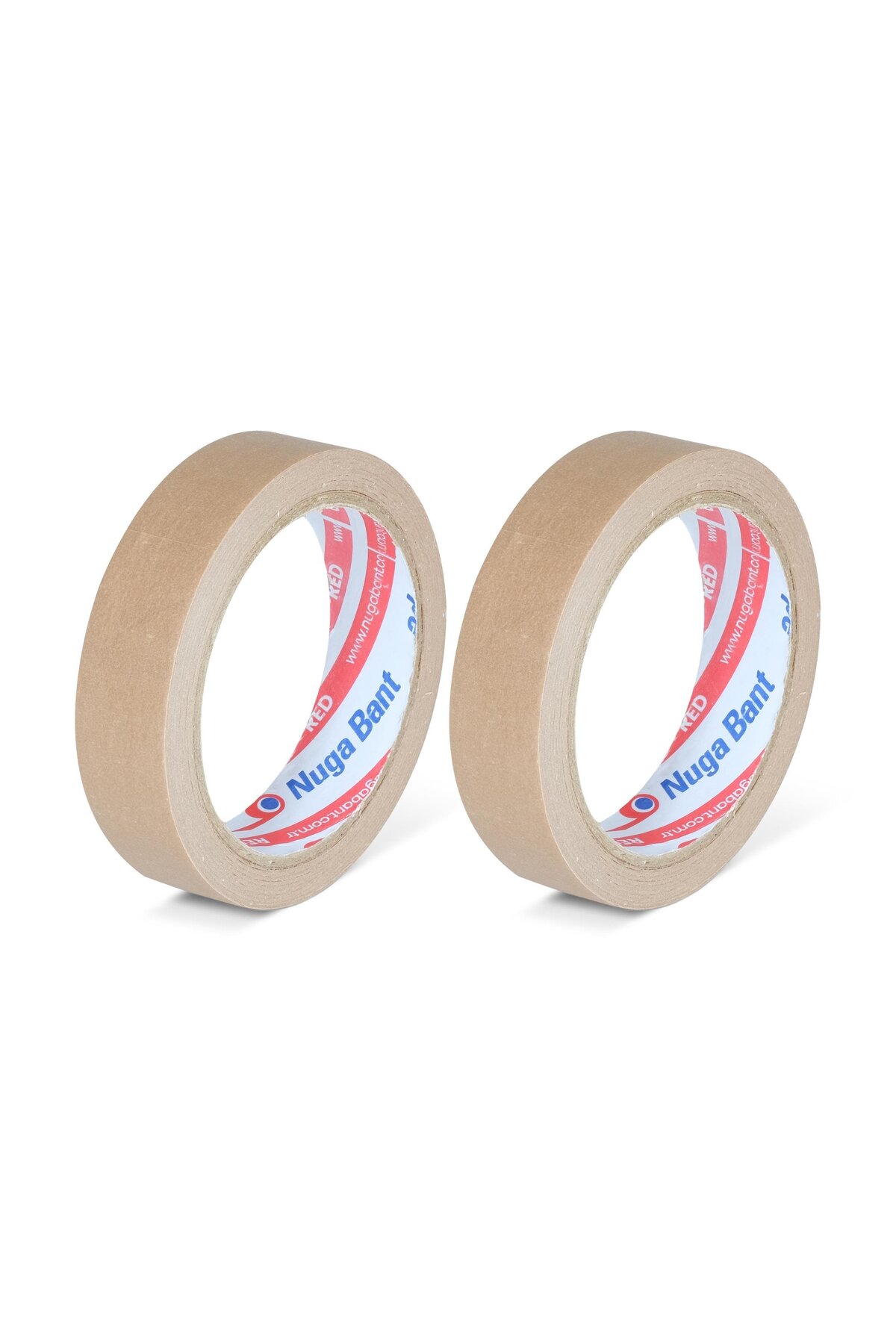 NUGA MASKELEME BANDI 24 MM X 25 MT KAHVERENGİ RENK GENEL KULLANIM 2 ADET