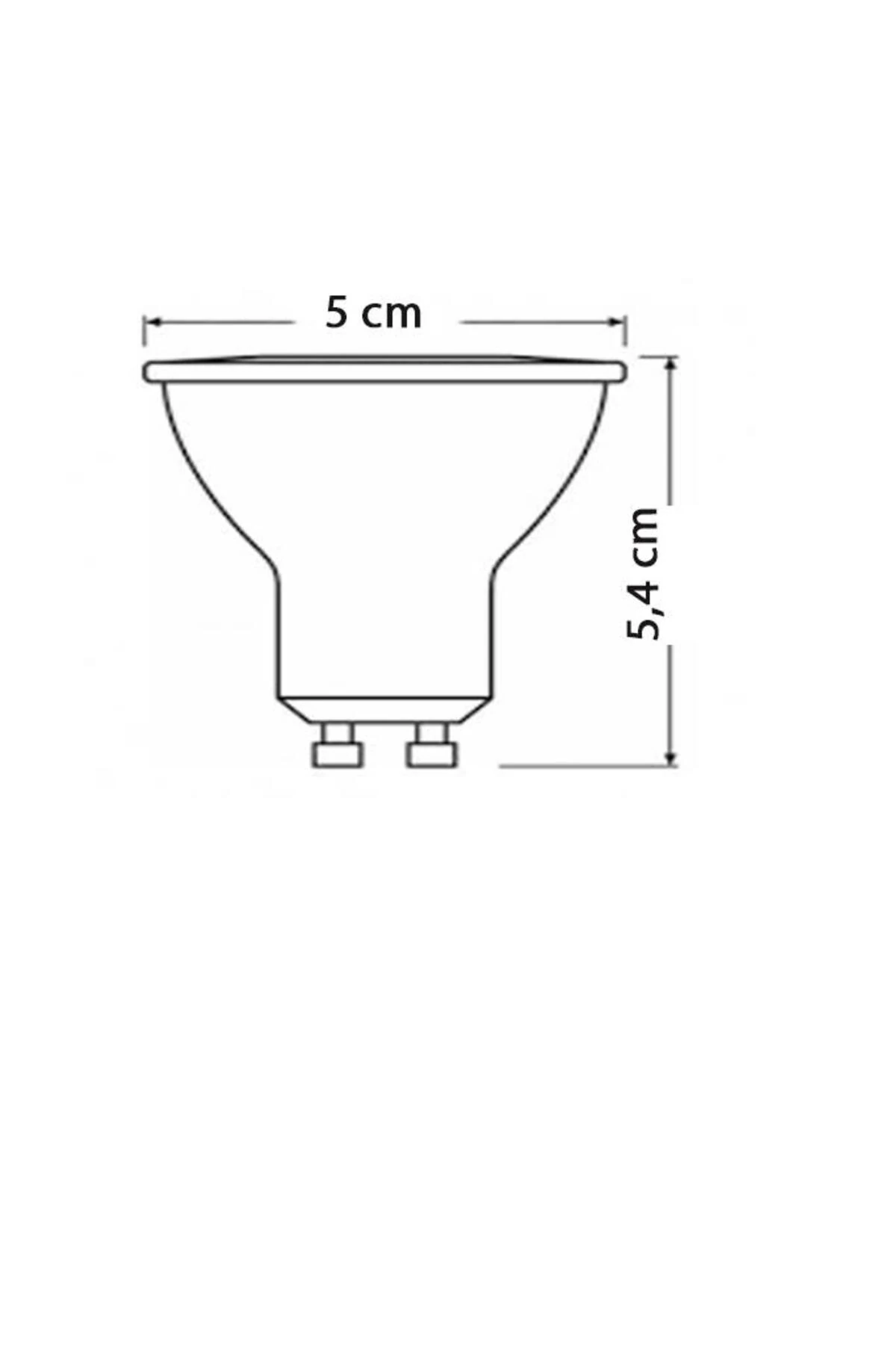 Essential 4,7W (50W) Led Spot Ampul Beyaz 6500K - 4 Adet
