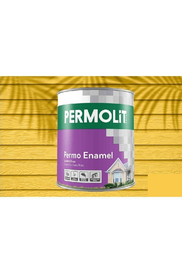 Permo Enamel Sentetik Yağlı Boya -alüminyum-ahşap-demir-metal- 0,75 L Sarı
