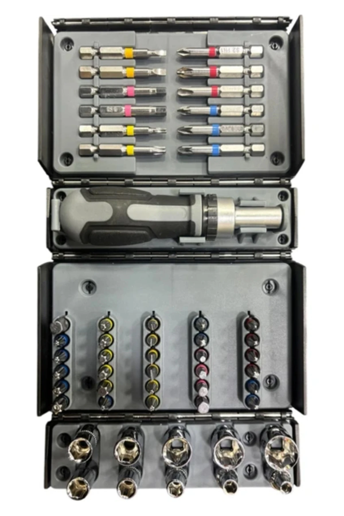 1/4" S2 Bits ve Cr-V Lokma Seti 53 Parça