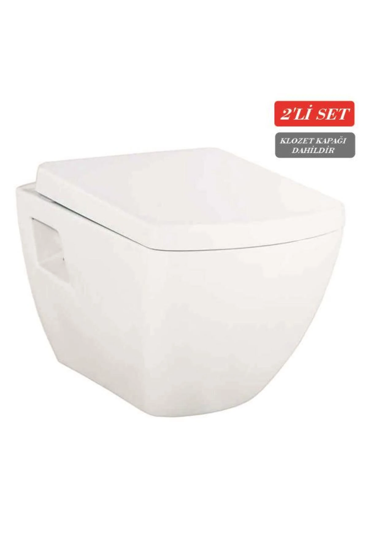 Tetra Asma Klozet (TP326.00) + Lara TP Yavaş Kapanan Kapak 2'li Set