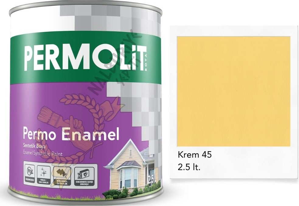 Enamel Sentetik Yağlı Boya Krem 2.5 Lt.