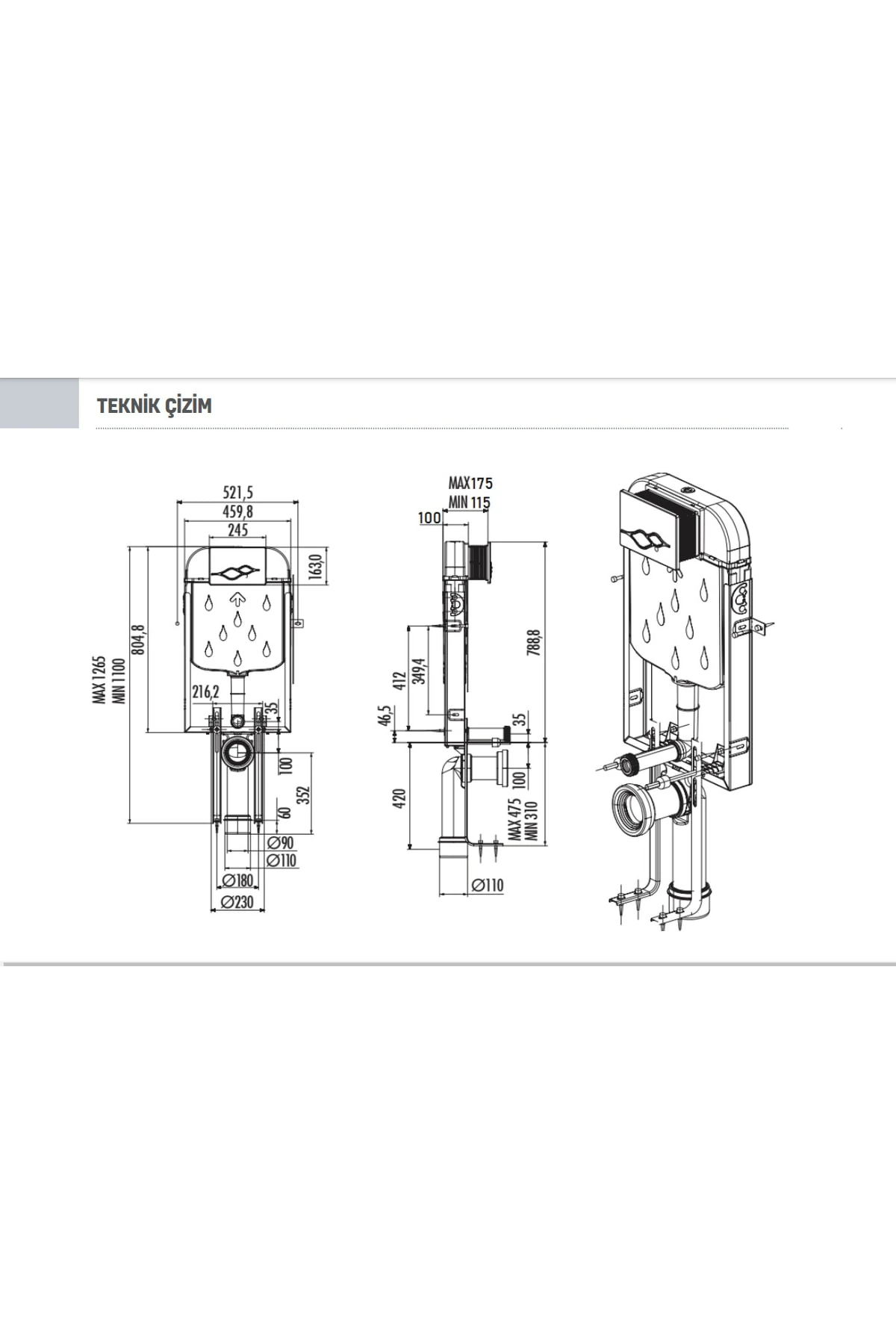 Arc Gömme Rezervuar Seti