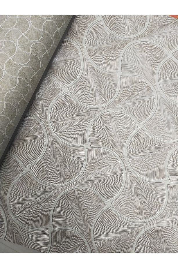 Omega 23201-4 Koyu Gri Istiridye Desenli Duvar Kağıdı 16,50m2