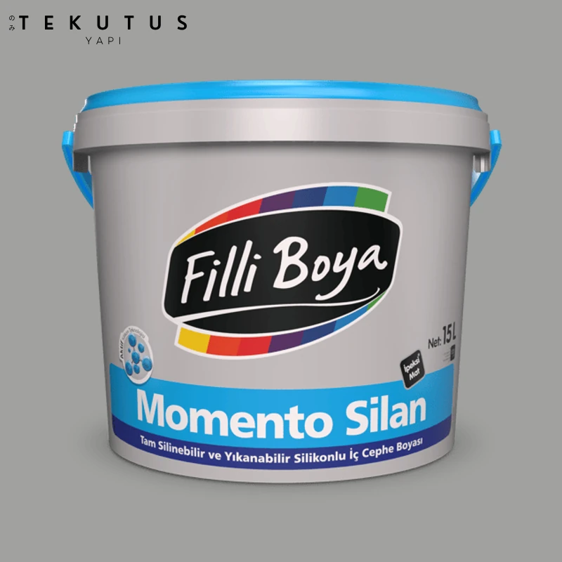 Momento Silan Silikonlu Iç Cephe Boyası 15 L Yeni Gri Kayrak