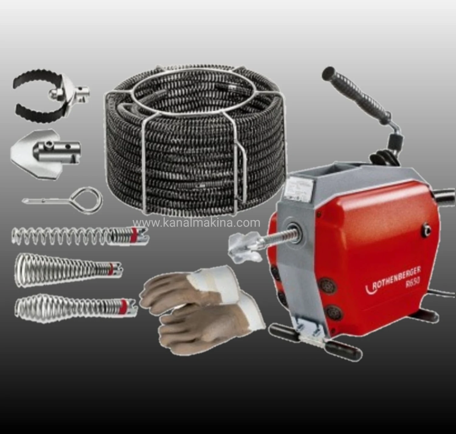 R650 Kanal Gider Tıkanıklık Açma Tekli Set