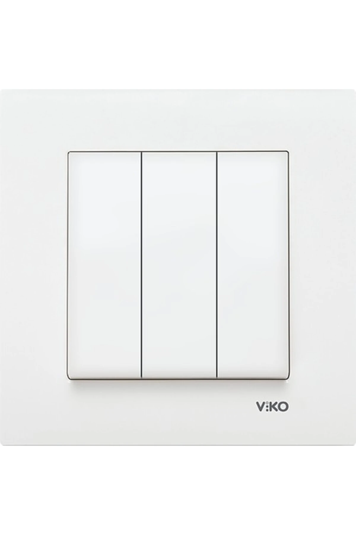 Viko Karre Beyaz 3lü Anahtar (8 ADET)