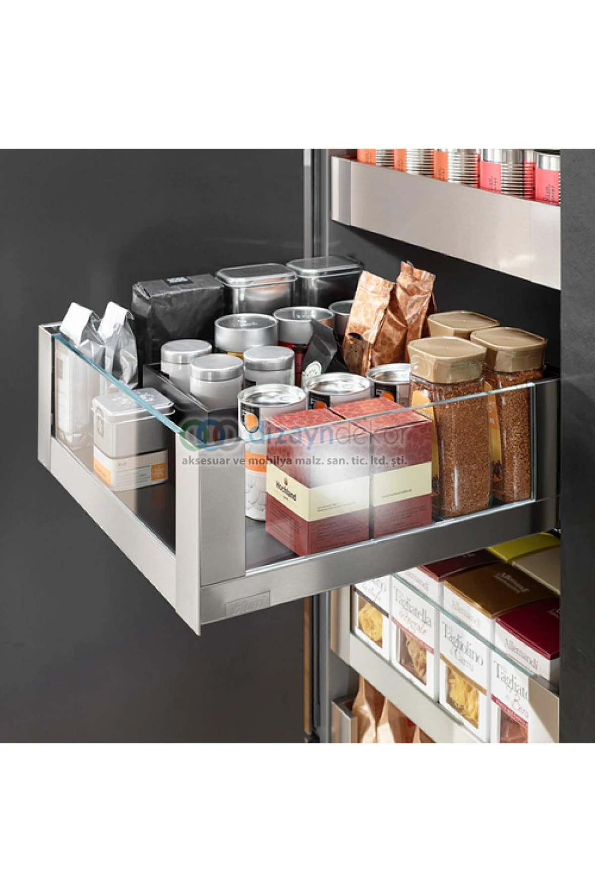 Legrabox C Free Camlı Iç Çekmece 50 Cm. Frenli Otion