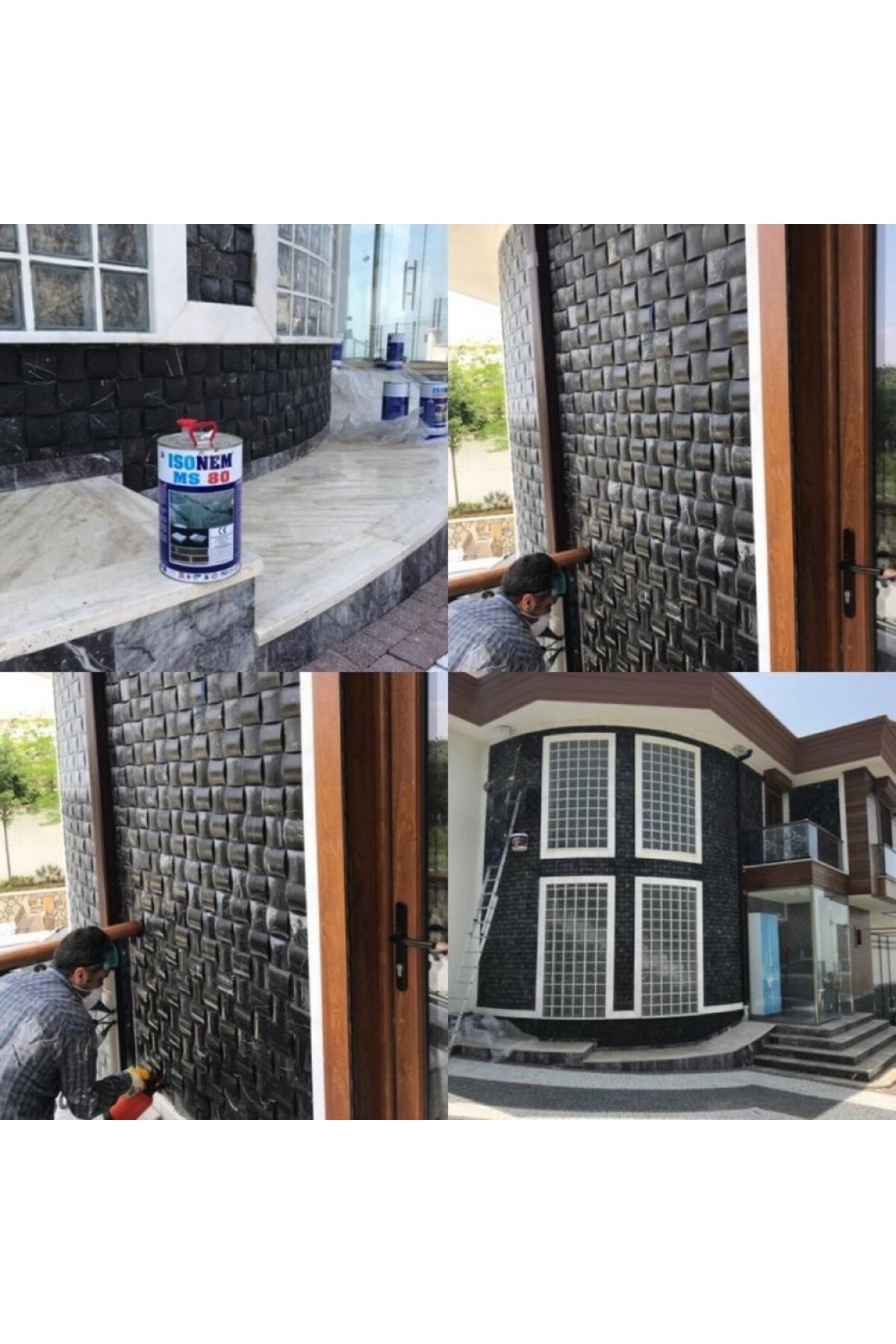 MS80 Dış Cephe Şeffaf Sıvı Yalıtım Malzemesi 3,5 L