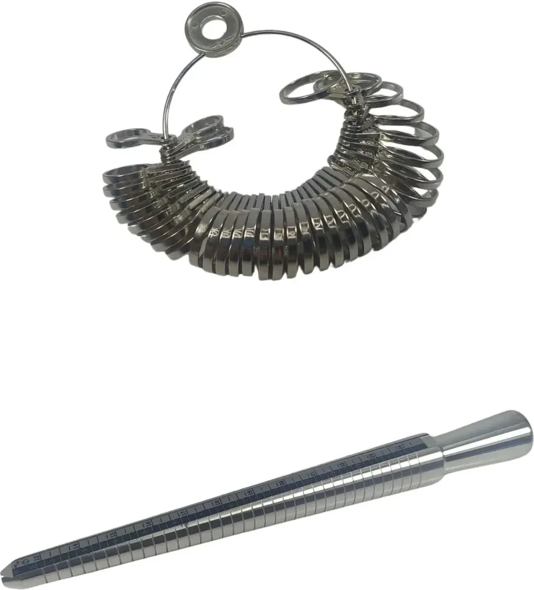 Kuyumcu Yüzük Ölçüm Malafası ve Halka Aparatı - Avantajlı Set