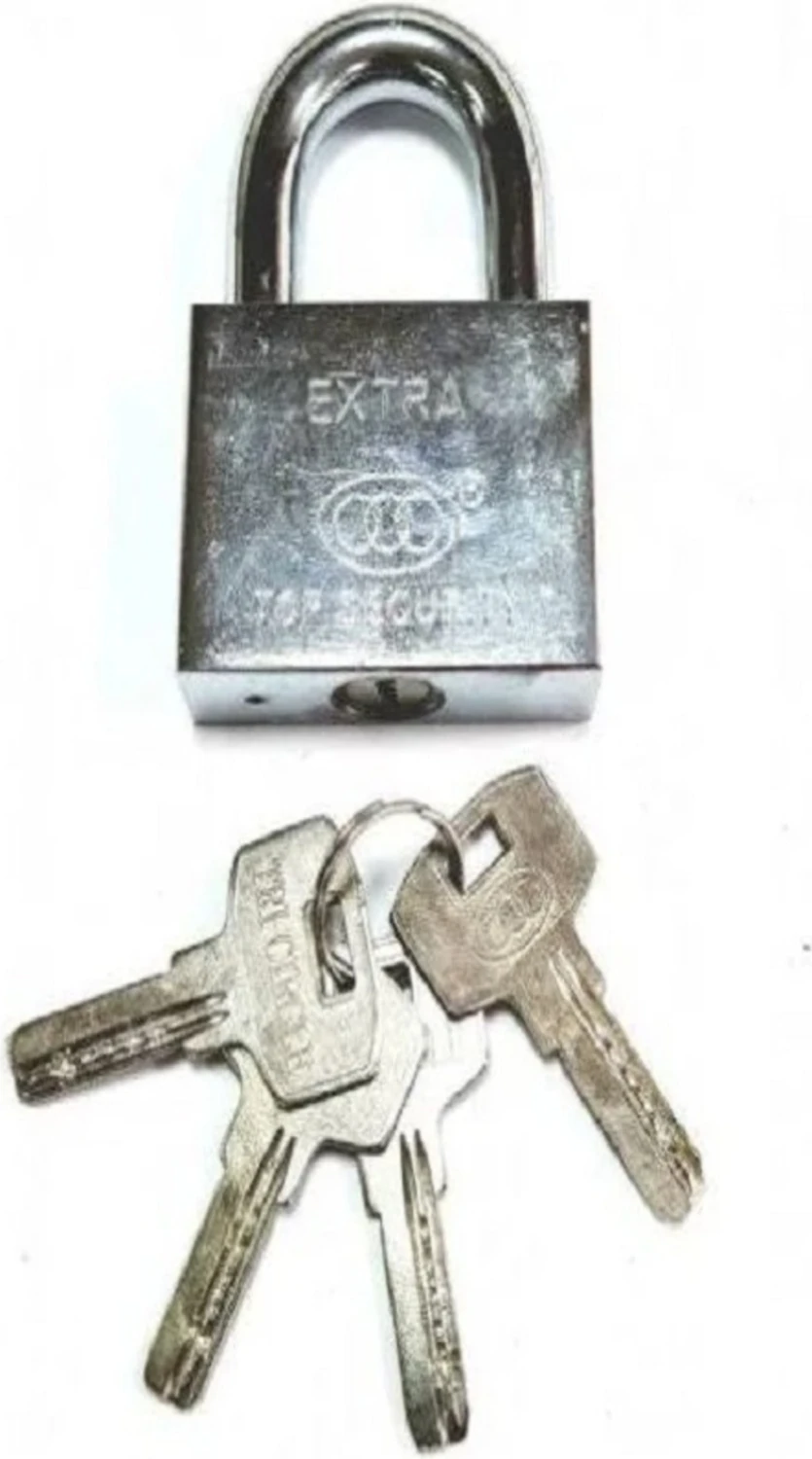 60 mm Çelik Asma Bilyalı 4 Yedek Anahtarlı Kilit