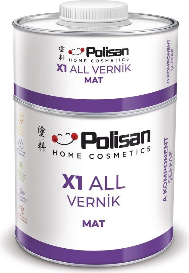 POLİSAN X1 All Vernik Fayans-Cam-Plastik-Ahşap-Duvar - Mat