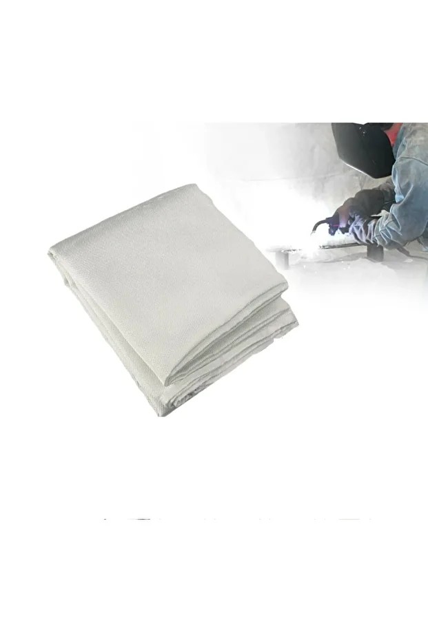 Kaynak Battaniyesi 1x1 Metre Cam Elyaf Kumaşdan 1.50mm Kalınlık Ağır Hizmet