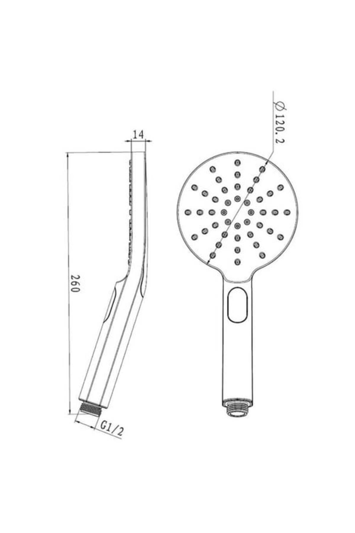 Air Touch2 Eco 120R El Duşu 3 Sprey Fonksiyonlu Siyah