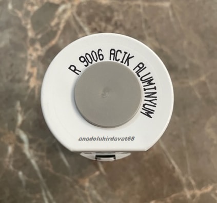 400ML Tampon Jant Boyası Açık Alüminyum Sprey Boya 9006