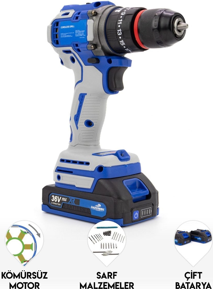 10MM Blue Kömürsüz Vidalama