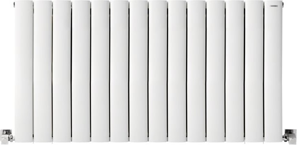 600 x 1115 mm Lilac Yatay Beyaz Alüminyum Radyatör Standart Bağlantı