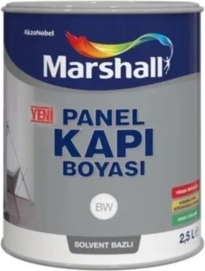 Panel Kapı Boyası Solvent Bazlı Beyaz 2,5 Lt