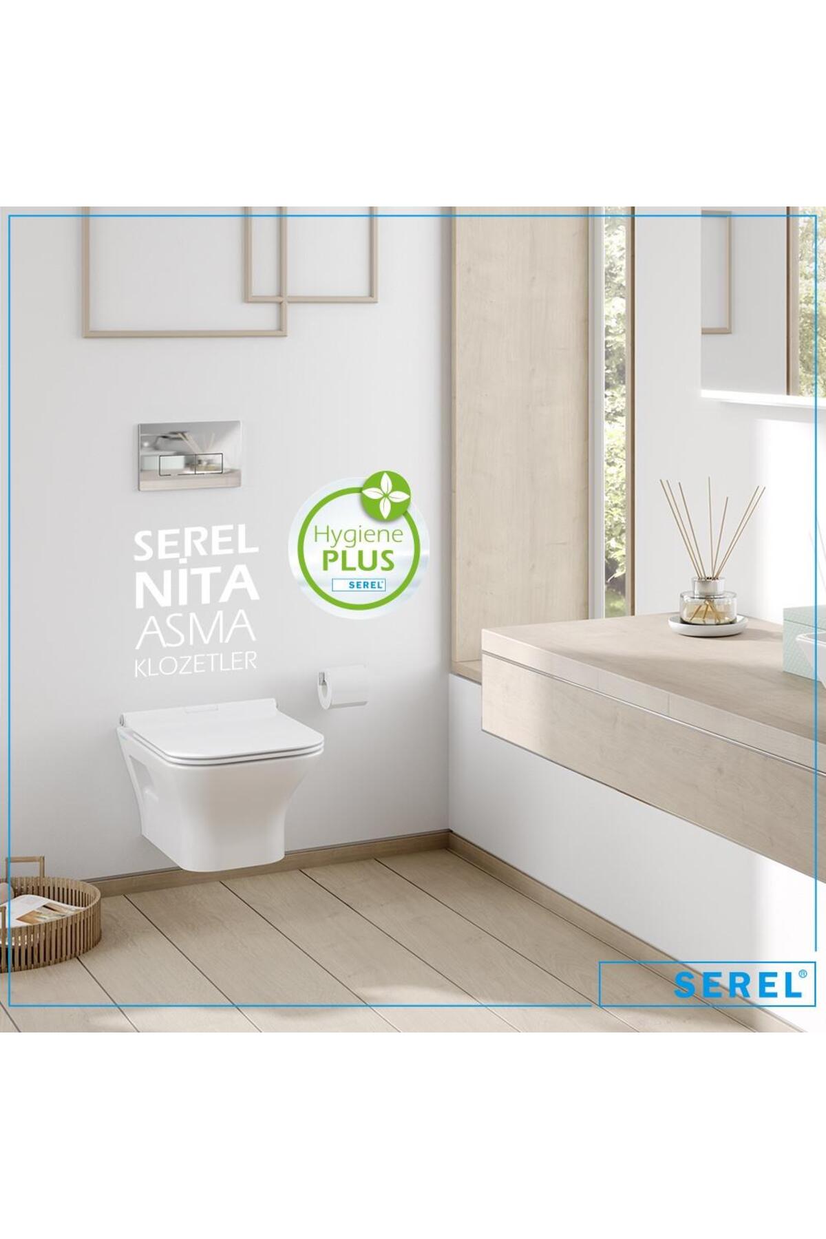 Serel Nita Kanalsız Asma Klozet Kapak Hariç NT25ADS110H