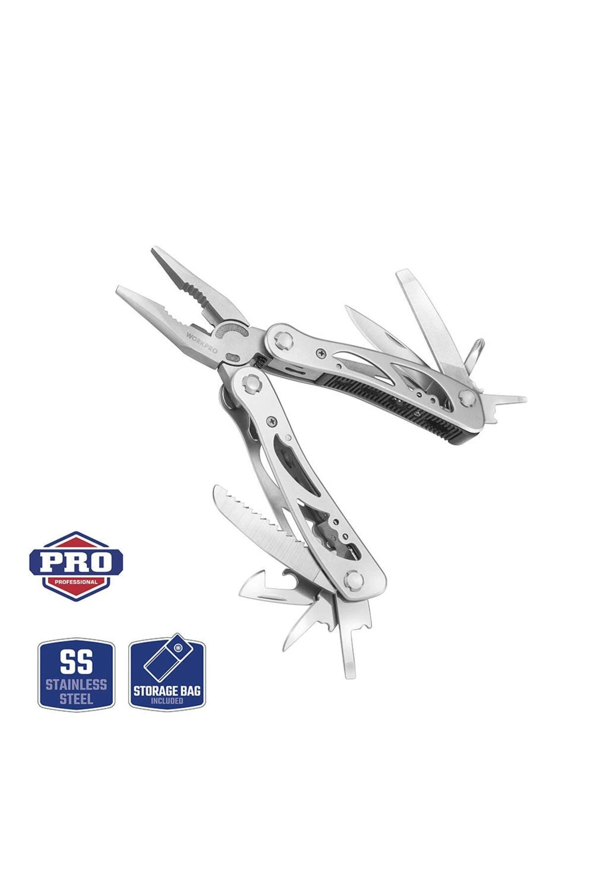 WP382001 12 IN 1 Çok Fonksiyonlu Profesyonel Pense Seti + Taşıma Kılıfı