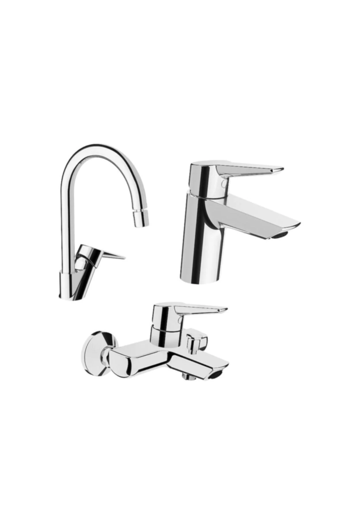 Solid S Lavabo Musluk, Eviye Mutfak Ve Banyo Batarya Seti