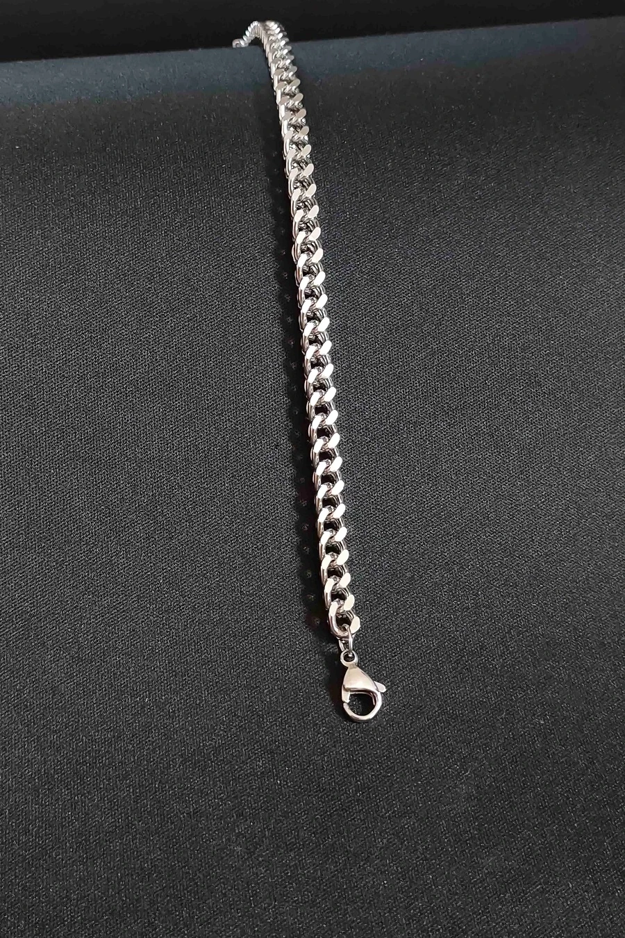 Tilki Kuyruğu Klasik Model Unisex Gümüş Kararmaz Çelik Bileklik