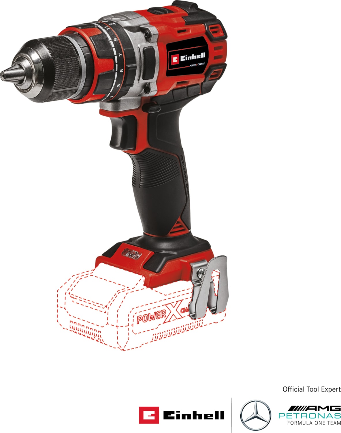 EİNHELL Professional Akülü Darbeli Vidalama TP-CD 18/50 Li-i BL Solo Power X-Change (18V, Kömürsüz, 50 Nm, Darbeli Vidalama Fonksiyonu, 2 Vites, 13 mm Mandren, akü dahil değildir) - 4513942