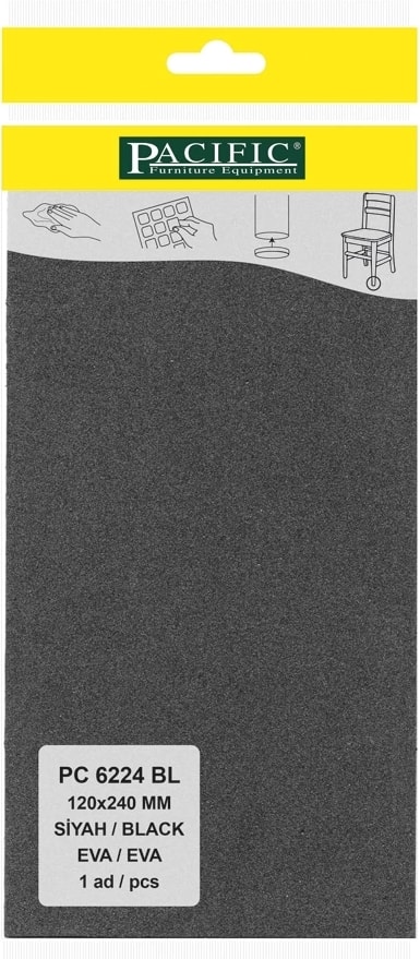 Siyah Yapışkanlı Eva (120 mm x 240 mm)