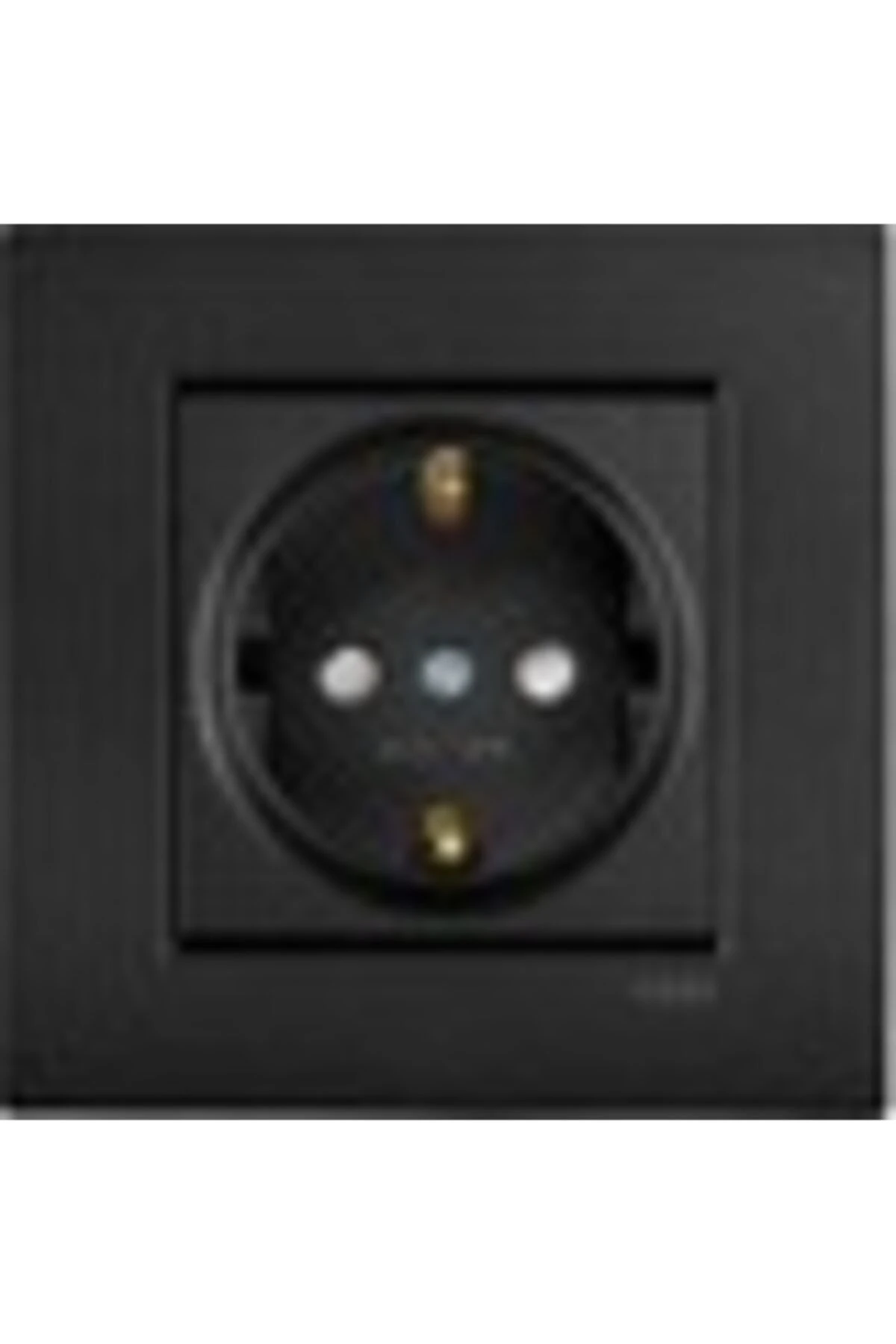 Novella Siyah Topraklı Priz Çocuk Korumalı Mekanizma Kapak Çerçeve