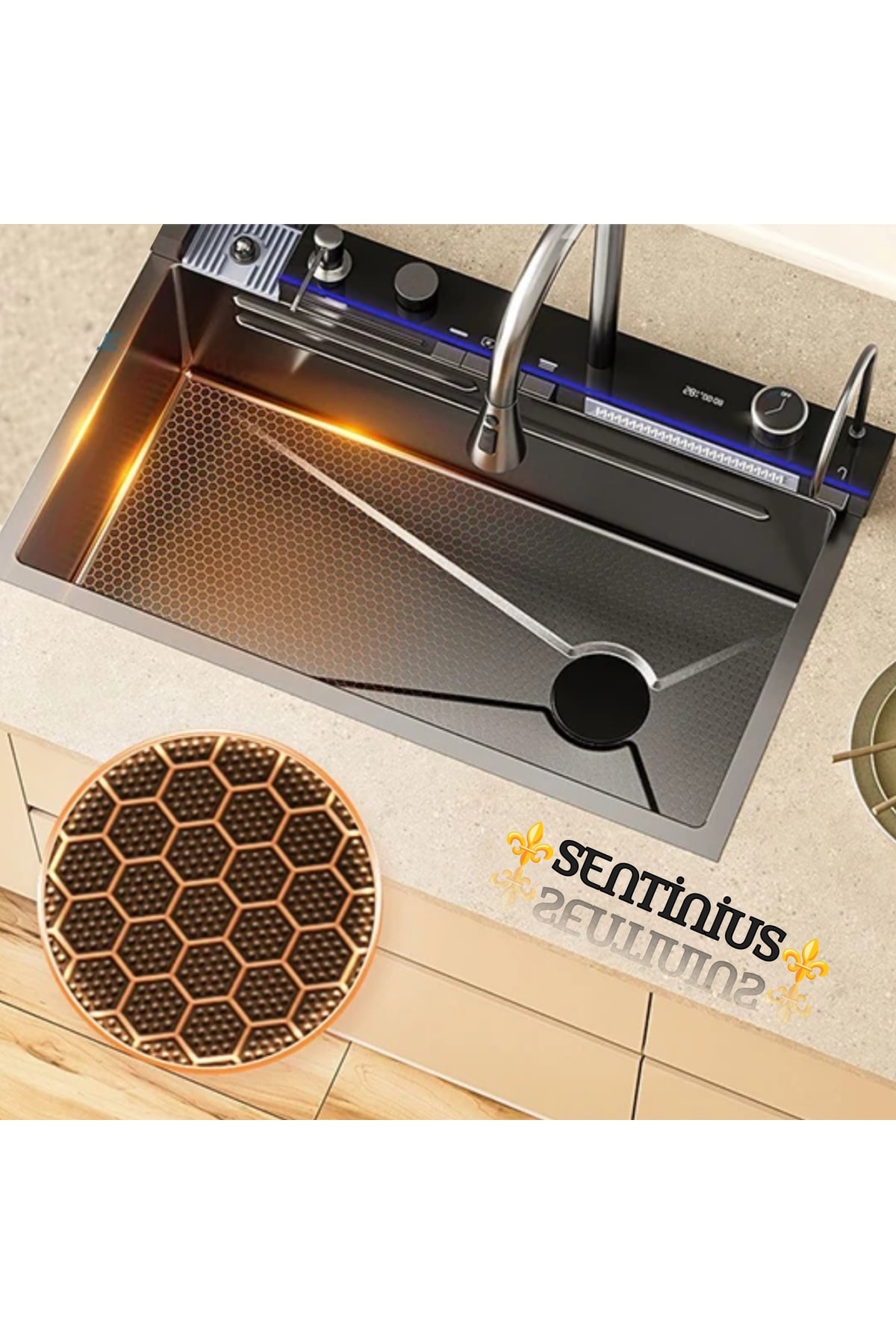 Elektronik 9 Fonksiyonlu Lüx Akıllı Eviye Seti