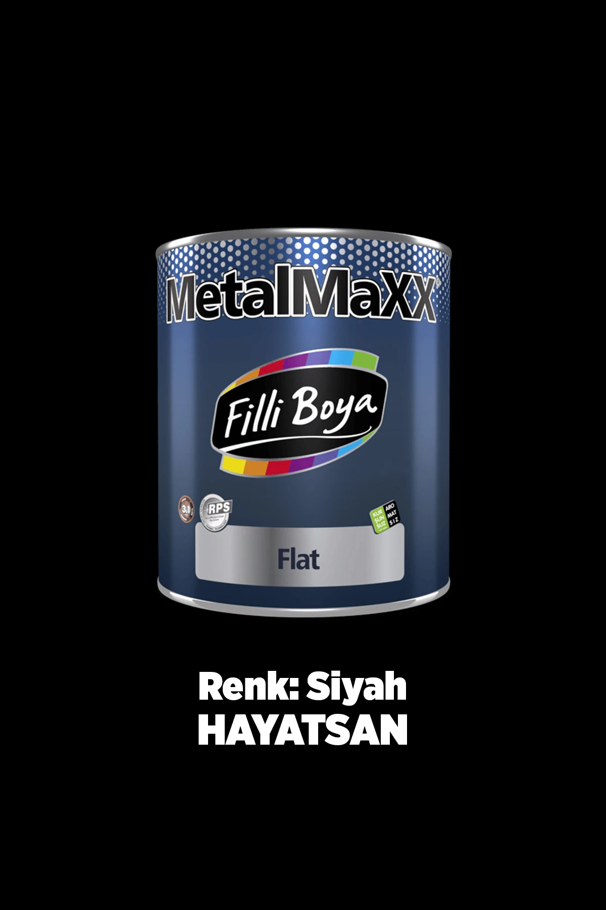 Filli Metalmaxx Flat - Metal Yüzeyler Için - 0,75 Lt -siyah