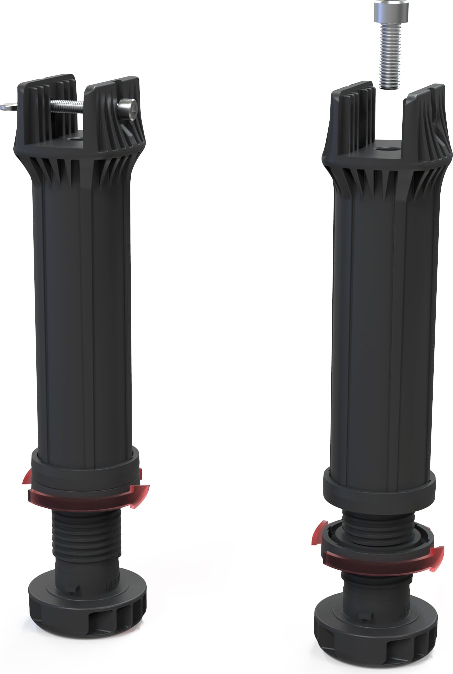 Linefix Profil Destek Ayağı Kontra Somunlu (20x30 profil için) M6