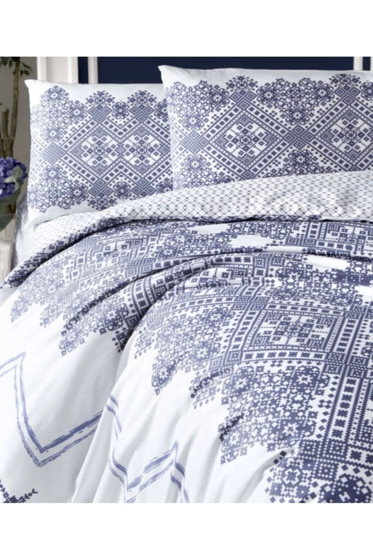 Ranforce Tek Kişilik Nevresim Takımı Indigo