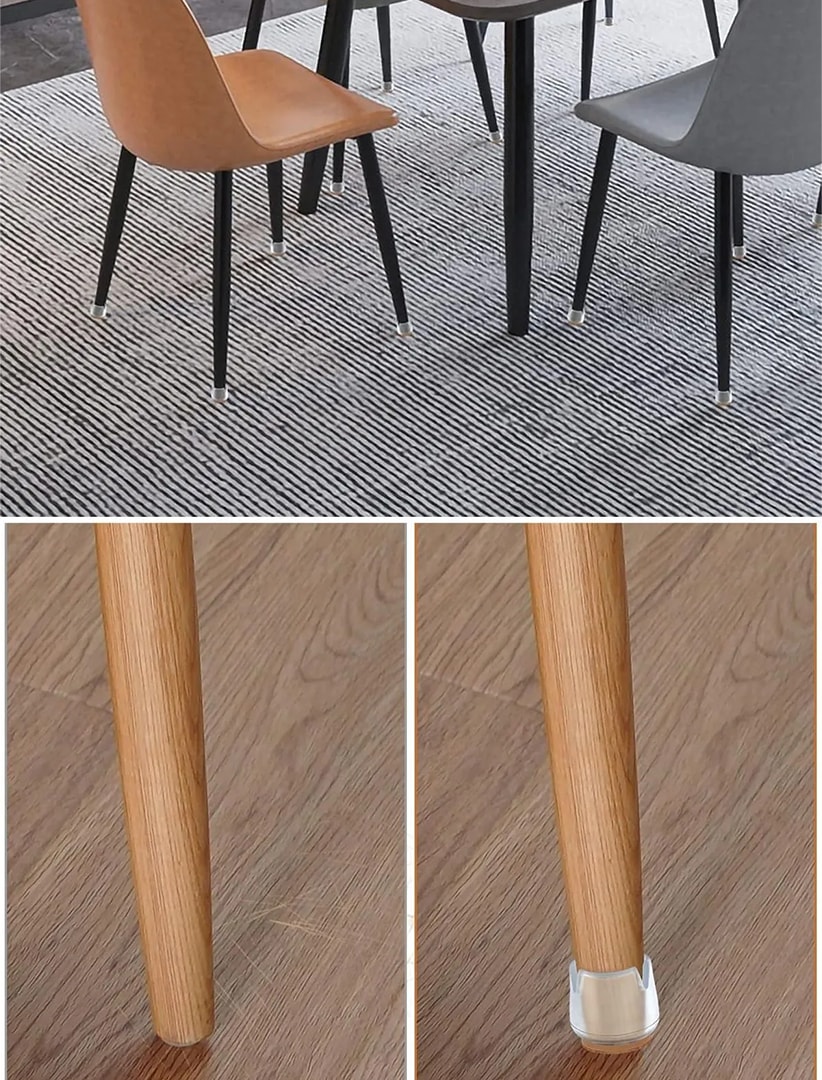 8 Adet (2,1 cm Veya 2.5 Cm) Silikon Masa Sandalye Pabuç Koltuk Sandalye Kaydırmaz Zemin Koruyucu