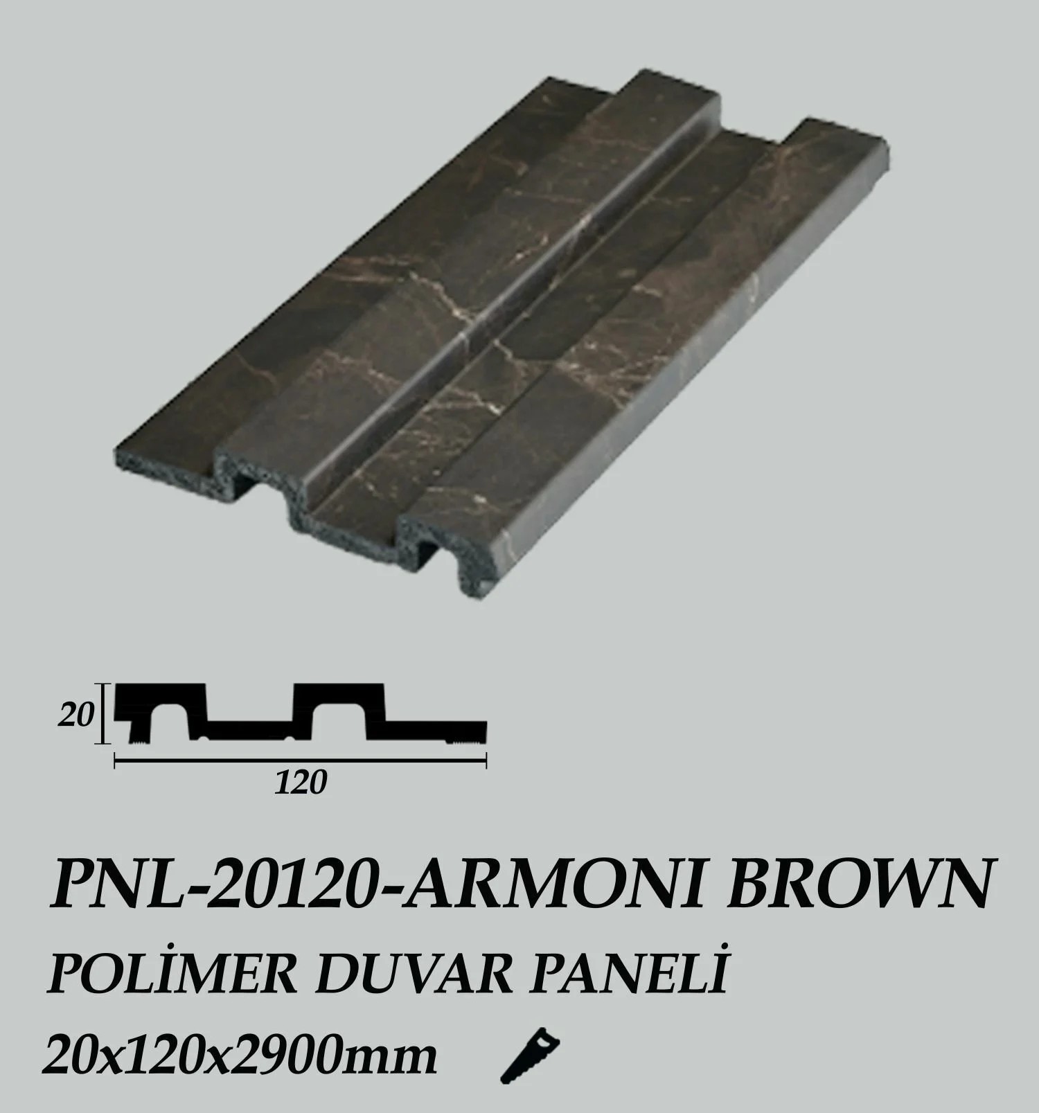 ARMONİ BROWN POLİMER DUVAR PANELİ