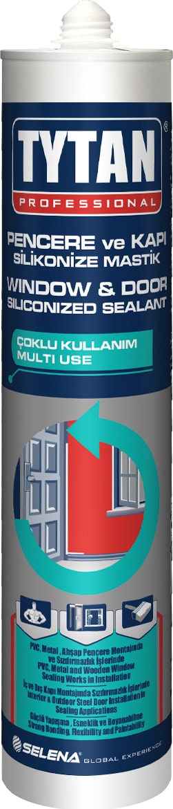 Pencere ve Kapı Silikonize Mastik 500 gr Antrasit Gri