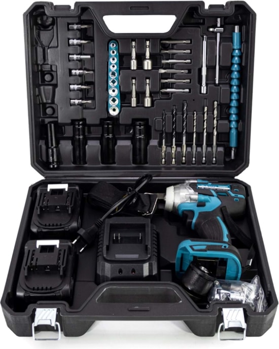 Kömürsüz Torklu Vidalama Matkap & Full Setli Somun Sıkma 36 Volt 5000 Mah