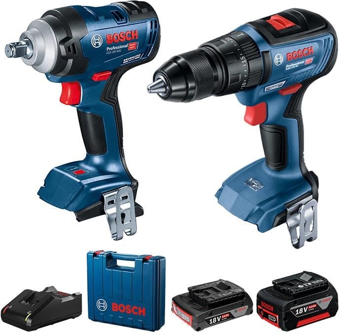 Gds 18V-400 + Gsb 18V-50 (2AH+5AH Akü + Şarj Cihazı)