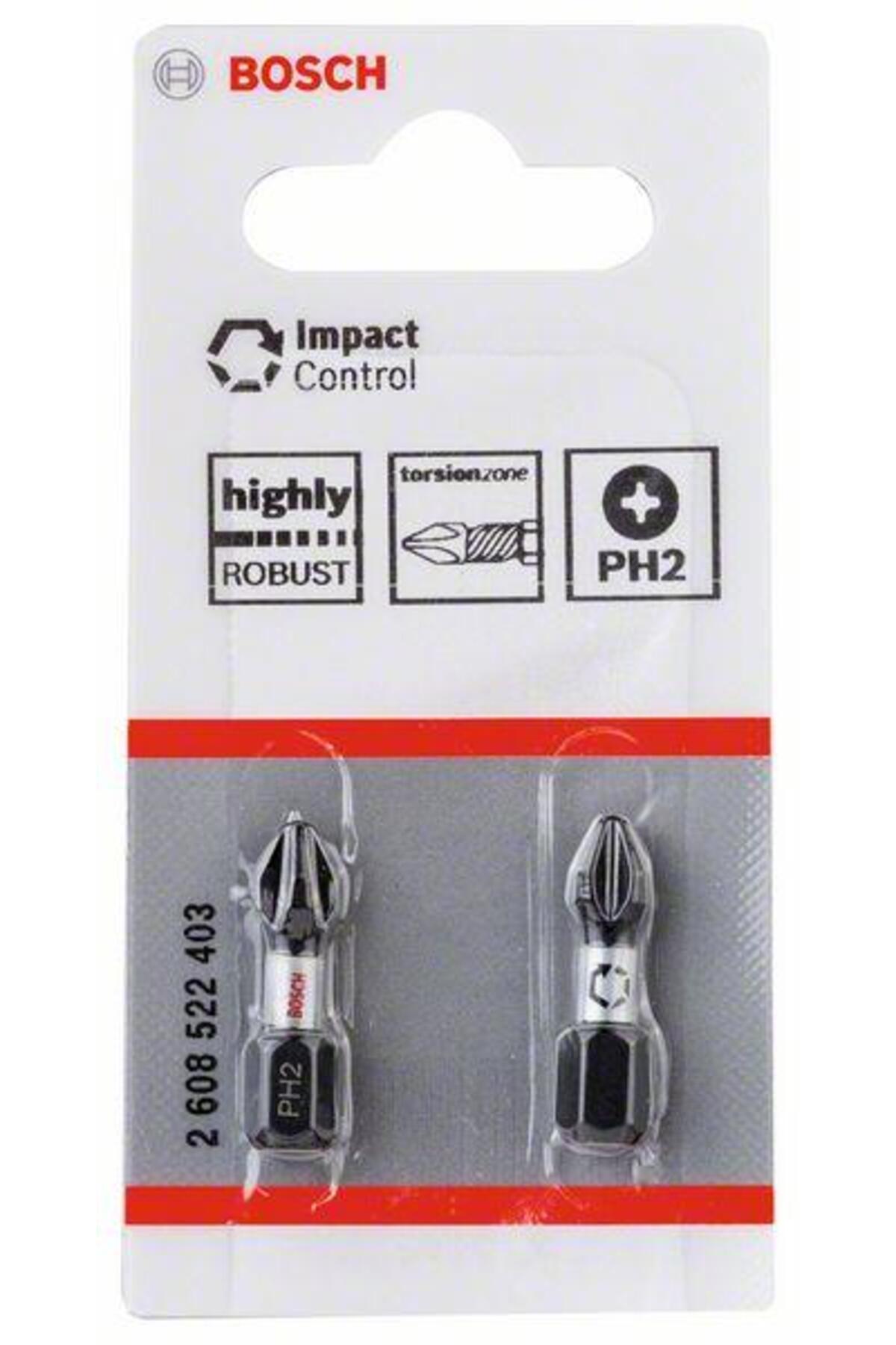 BOSCH Impact Vidalama Ucu Ph2 X 25 Mm 2'li 2608522403